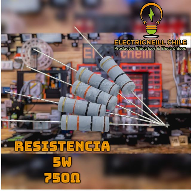 Resistencia de potencia 5W 750 Ω - Electricneill