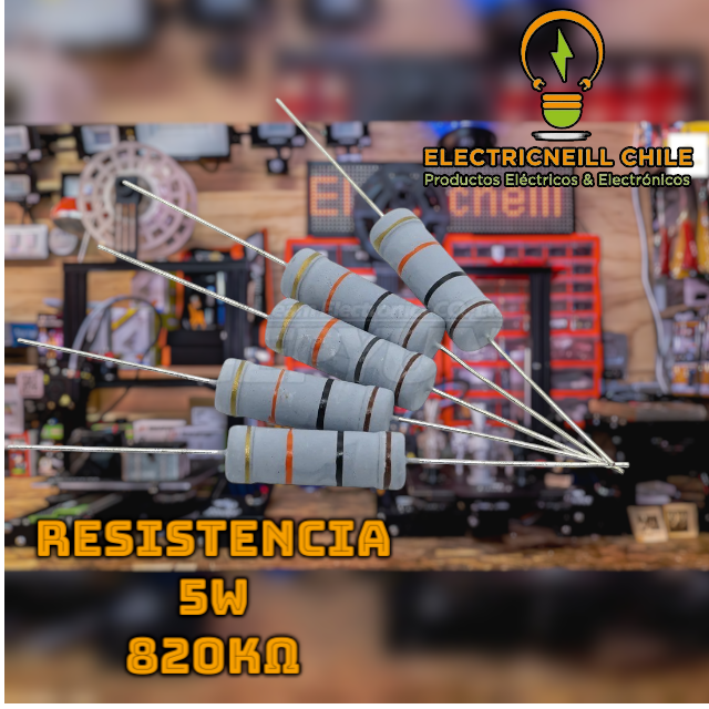 Resistencia de potencia 5W 820 kΩ - Electricneill