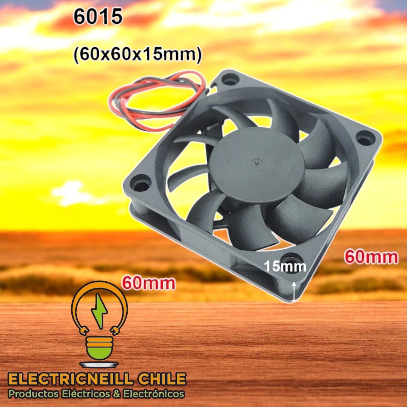 Ventilador de Refrigeración DC sin Escobillas 5V o 12V o 24V