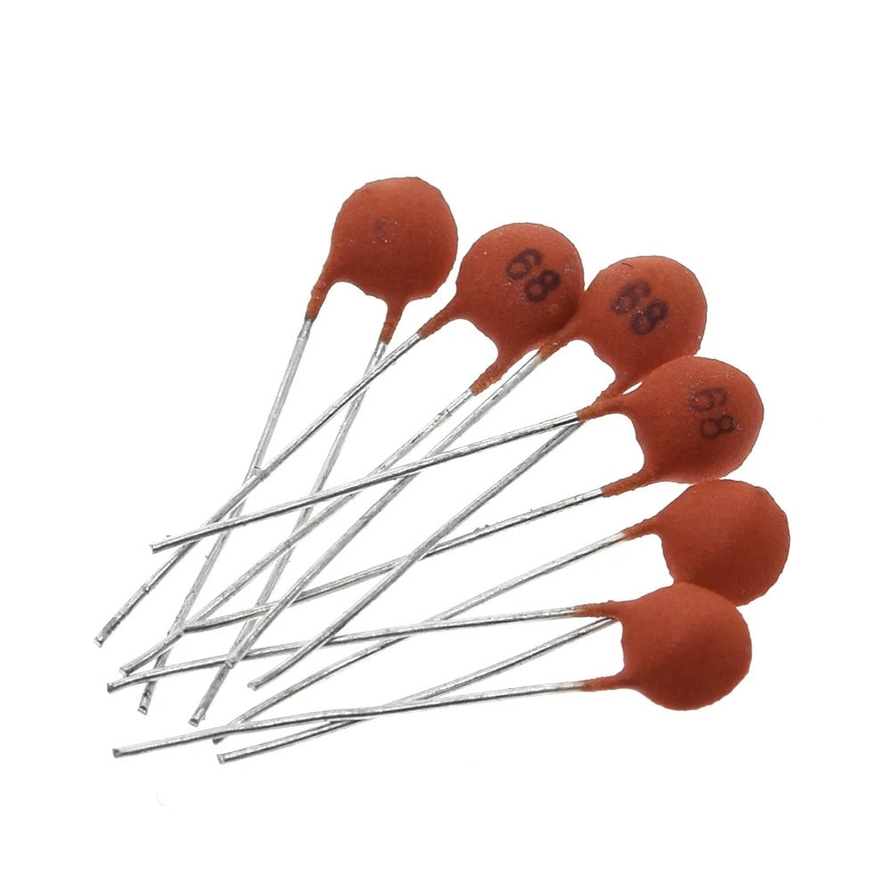 Kit de Condensadores Cerámicos Radiales – 300 Piezas (30 Valores)