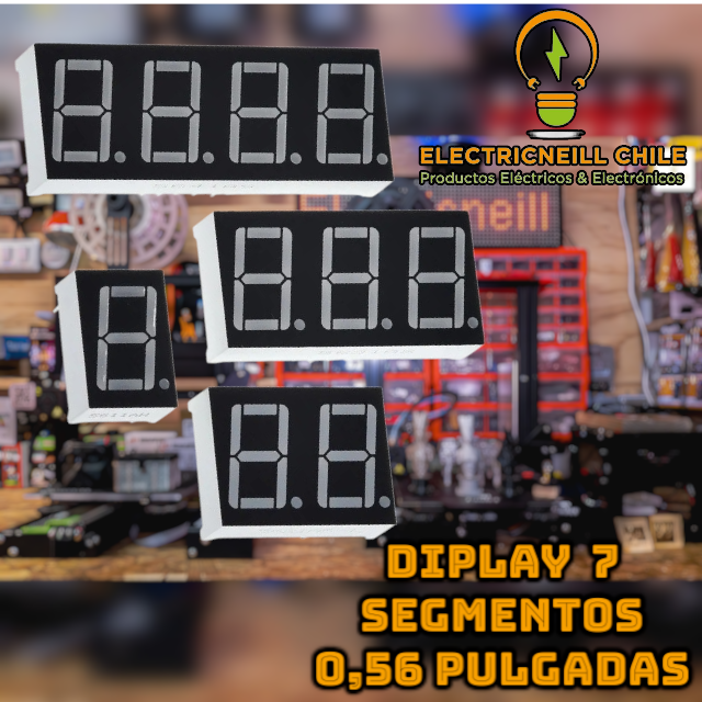 Pantalla LED 7 Segmentos de 0,56” Ánodo común
