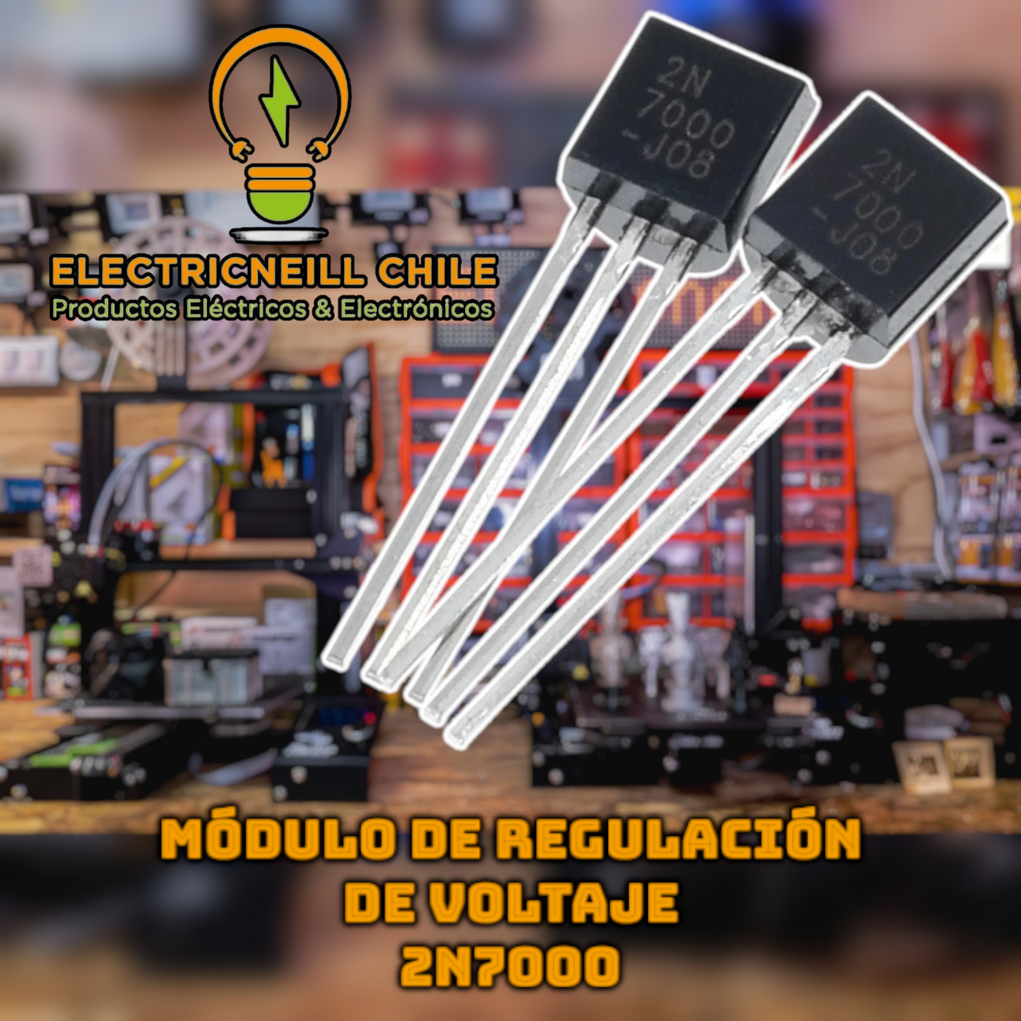 Módulo de Regulación de Voltaje 2N7000 – 200 mA / 60 V