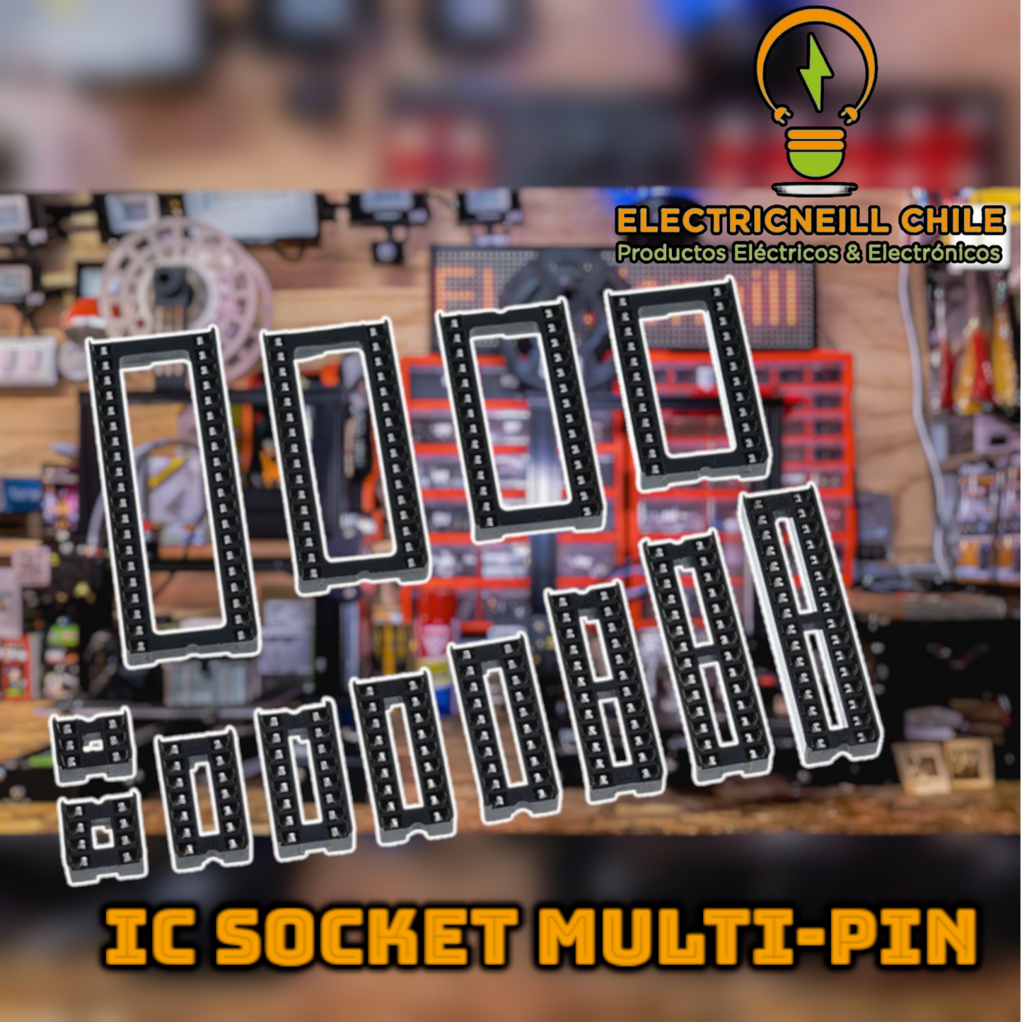 Zócalo IC Socket Tipo Soldadura – Individual (6, 8, 14, 16, 18, 20, 24 o 28 Pines)