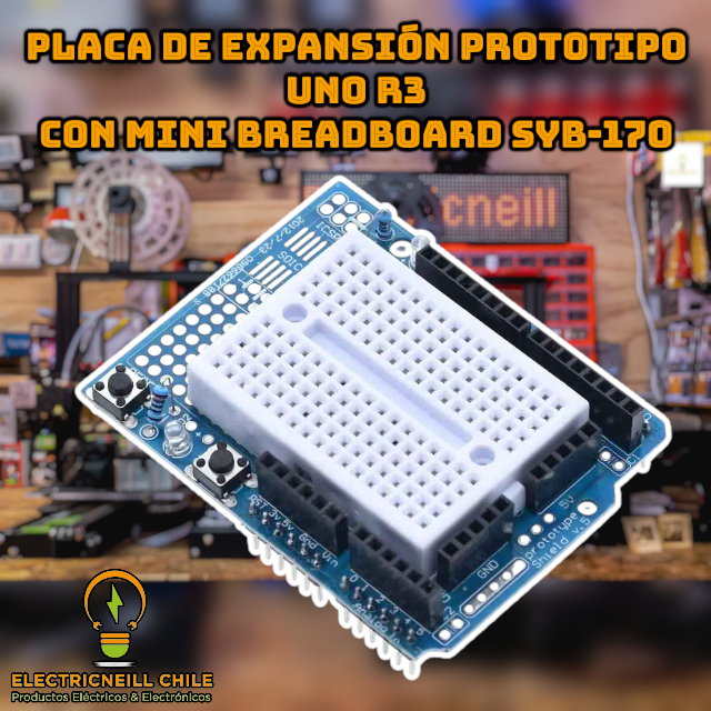 Placa de Expansión Prototipo UNO R3 con Mini Breadboard SYB-170