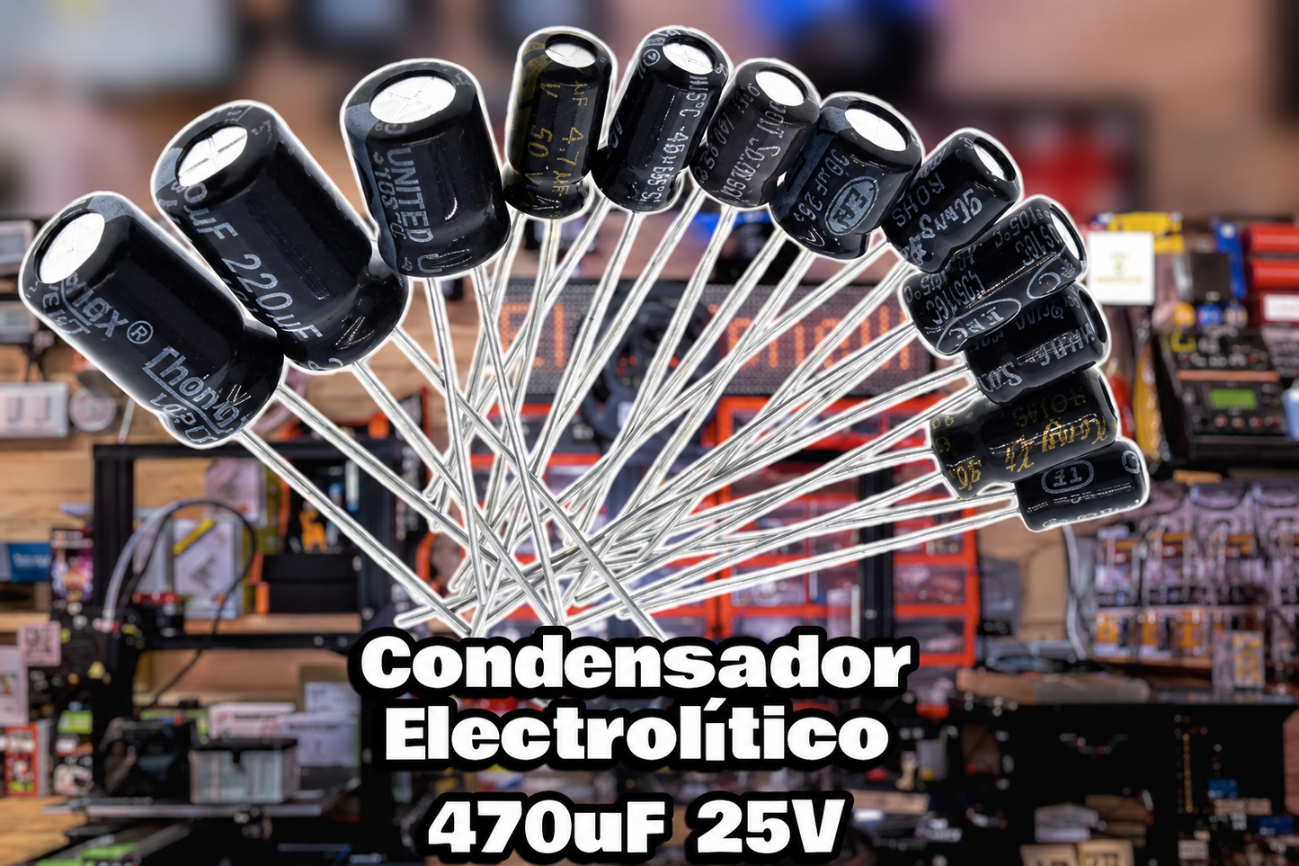 Condensadores Electrolíticos Radiales (2 Unidades)