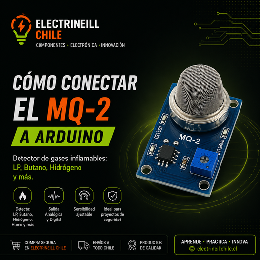 Sensor MQ-2: Pinout, Conexión y Código para Arduino