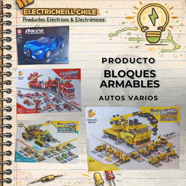 Bloques Armables Autos Varios