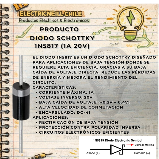 Diodo Schottky 1N5817