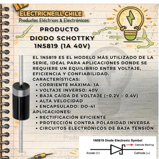 Diodo Schottky 1N5819