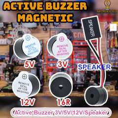 Buzzer zumbador activo y pasivo 3V, 5V, 12V para Arduino