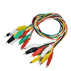 Cables con pinza cocodrilo de 50 cm (set de 5)