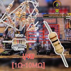 Resistencia de potencia 5W – valores de 0,1 Ω a 750 Ω