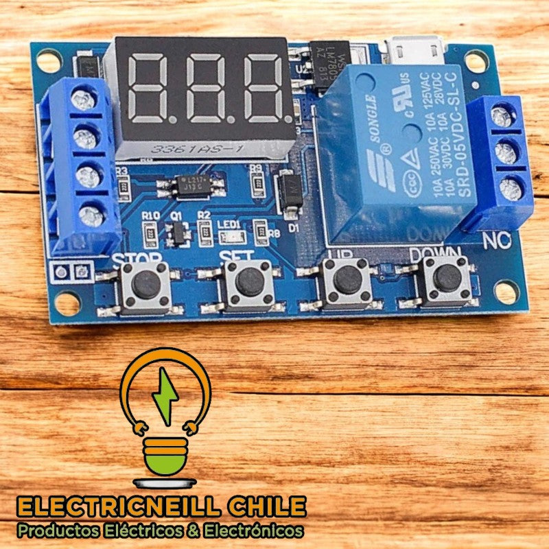 Relé temporizador de 6-30V CC