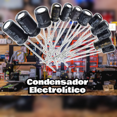 Condensador electrolítico radial 0,1 µF a 1000 µF (pack de 2)