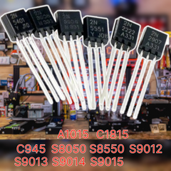 Transistor TO-92 S8050, S8550, C1815, A1015, S9013 y más – unidad o kit