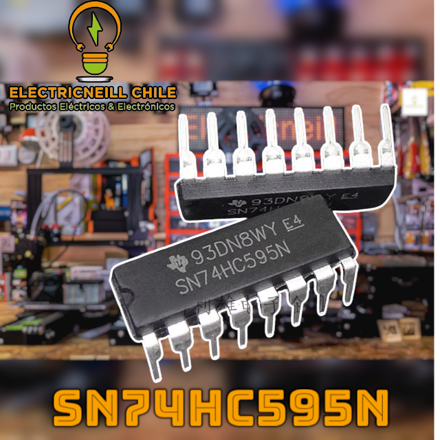 SN74HC595N - Registro de Desplazamiento de 8 Bits— Envío GRATIS sobre $24.990