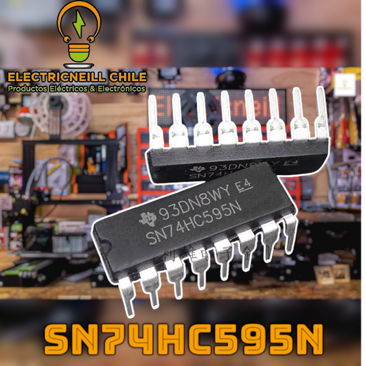 SN74HC595N - Registro de Desplazamiento de 8 Bits— Envío GRATIS sobre $24.990
