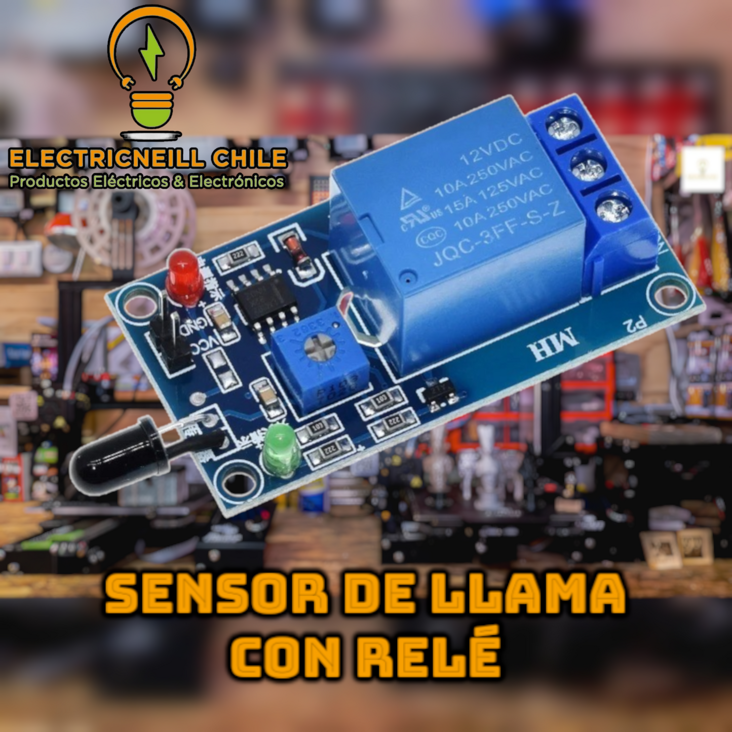 Sensor de Llama con Relé