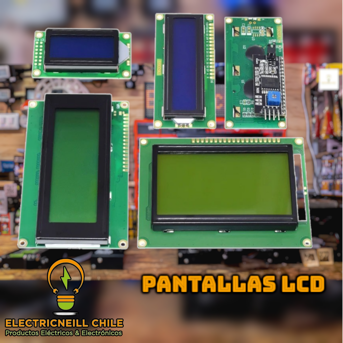 Pantallas LCD 1602, 2004 y 12864 – Compatibles con Arduino, ESP32, PIC y más
