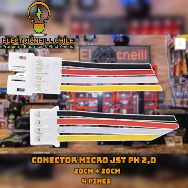 Conector Micro JST PH 2,0 2P, 3P, 4P, 5P, macho, hembra, 20CM + 20CM — Envío GRATIS sobre $24.990