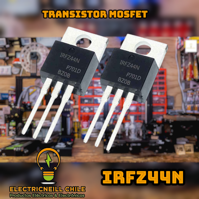 Transistor MOSFET IRFZ44N Canal N TO-220 – 55V 49A