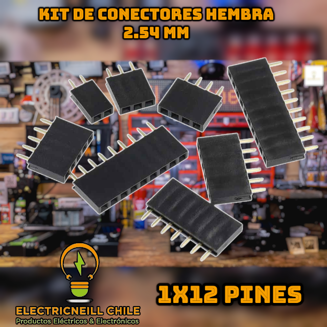 Kit de conectores hembra 2.54 mm