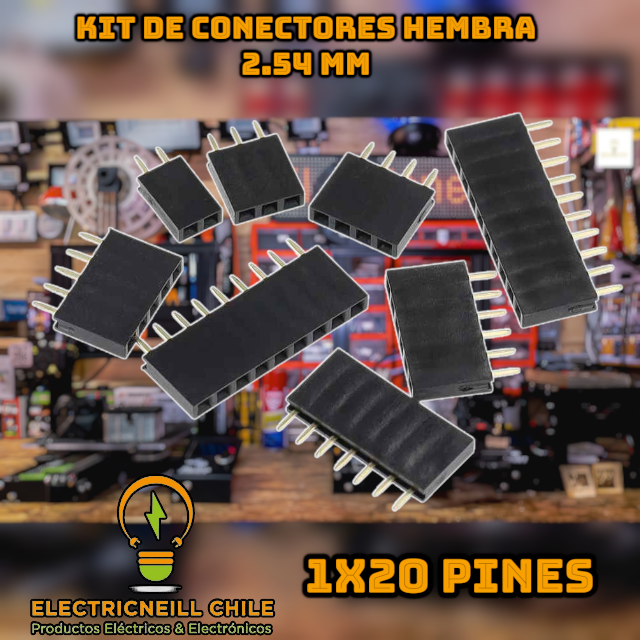 Kit de conectores hembra 2.54 mm