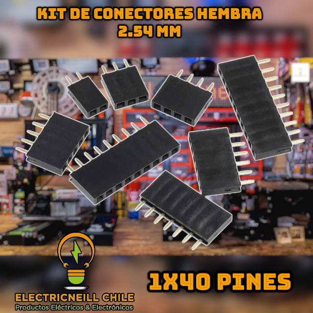 Kit de conectores hembra 2.54 mm