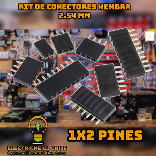 Kit de conectores hembra 2.54 mm