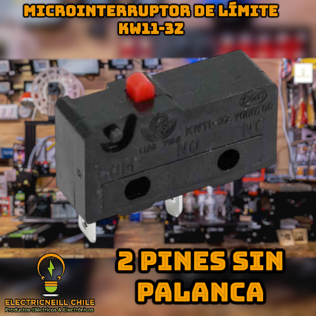 Microinterruptor de Límite KW11-3Z con Palanca y Rodillo – 3 Pines NO/NC 5A 250V