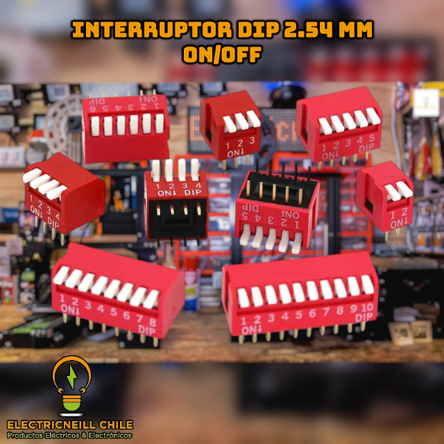 Interruptor DIP 2.54 mm ON/OFF