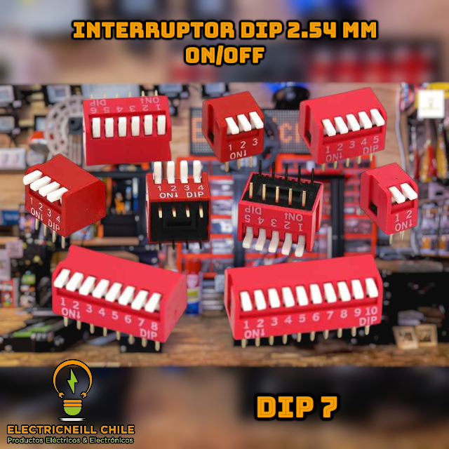 Interruptor DIP 2.54 mm ON/OFF