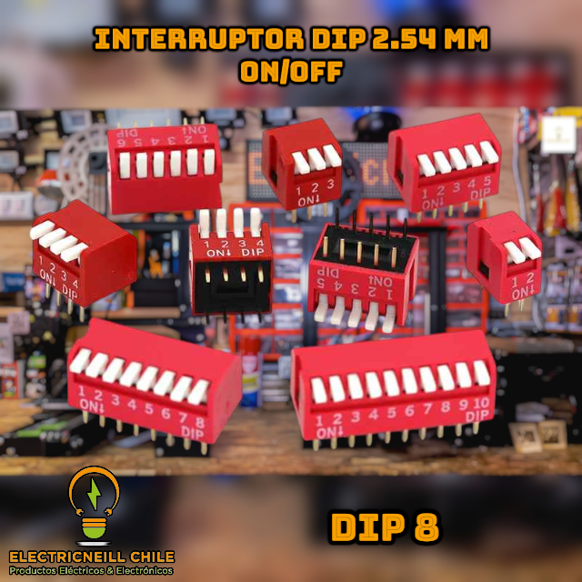 Interruptor DIP 2.54 mm ON/OFF