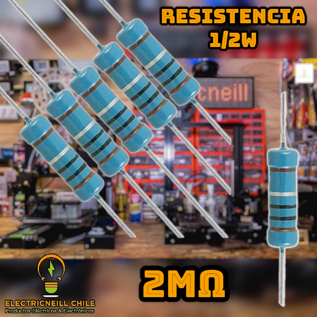 Kit de Resistencias de Película de Carbono 1/2W [120KΩ - 2.2MΩ]