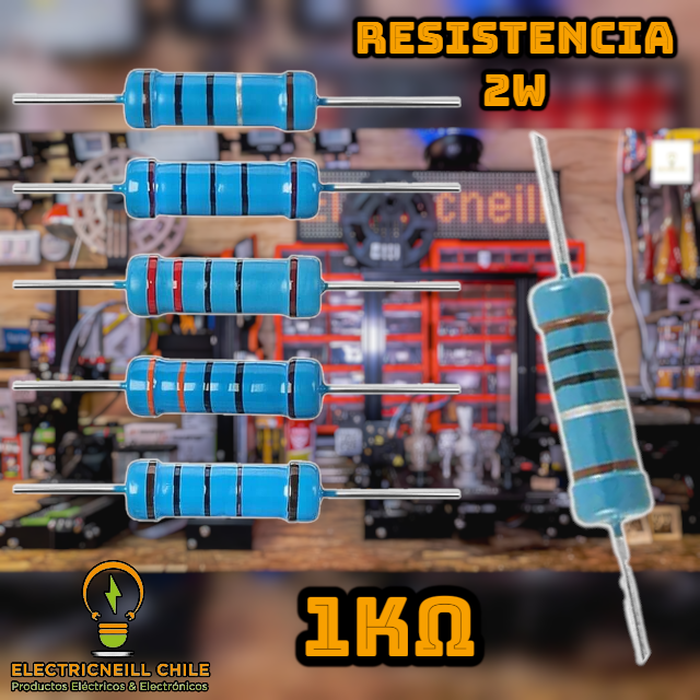Kit de Resistencias de Película de Carbono 2W [1KΩ - 820KΩ]