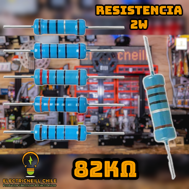 Kit de Resistencias de Película de Carbono 2W [1KΩ - 820KΩ]