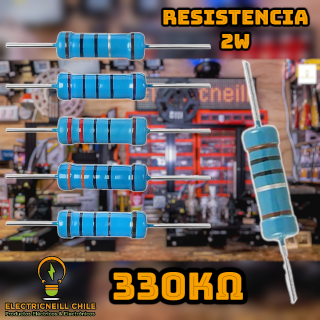 Kit de Resistencias de Película de Carbono 2W [1KΩ - 820KΩ]