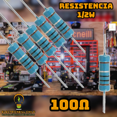 Resistencia 1/2W de película de carbono – 0,1 Ω a 100 Ω (pack de 3)