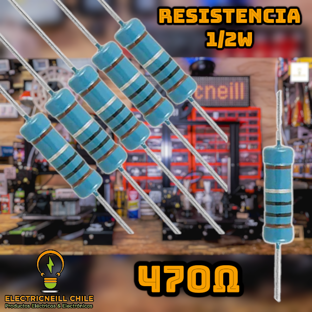 Kit de Resistencias de Película de Carbono 1/2W [120Ω - 1KΩ]