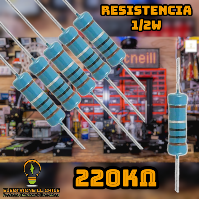 Kit de Resistencias de Película de Carbono 1/2W [120KΩ - 2.2MΩ]