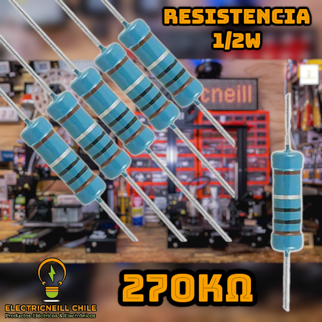 Kit de Resistencias de Película de Carbono 1/2W [120KΩ - 2.2MΩ]