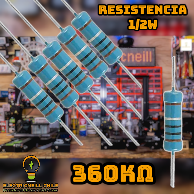Kit de Resistencias de Película de Carbono 1/2W [120KΩ - 2.2MΩ]