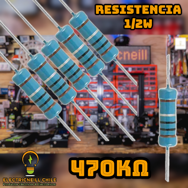 Kit de Resistencias de Película de Carbono 1/2W [120KΩ - 2.2MΩ]