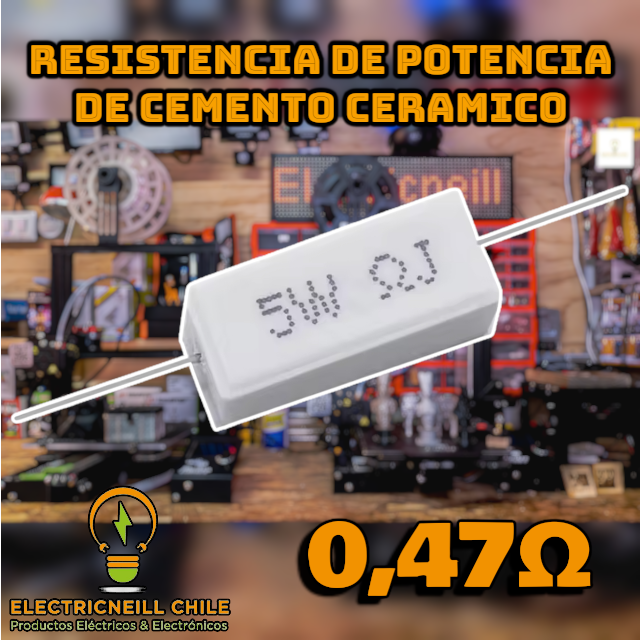 Resistencias de Potencia de cemento ceramico 5W
