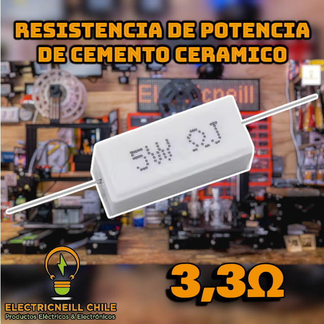 Resistencias de Potencia de cemento ceramico 5W