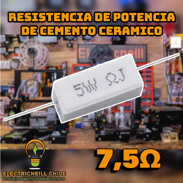 Resistencias de Potencia de cemento ceramico 5W