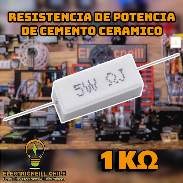 Resistencias de Potencia de cemento ceramico 5W