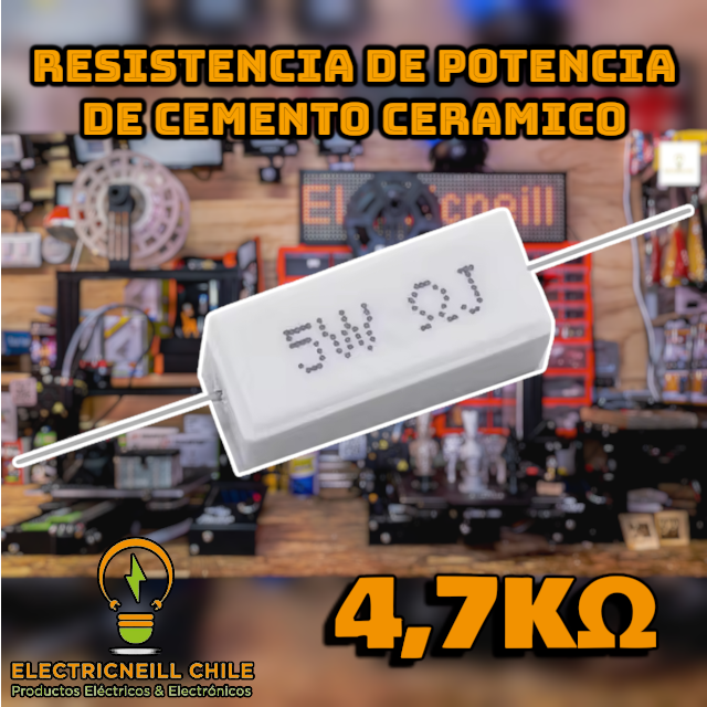 Resistencias de Potencia de cemento ceramico 5W
