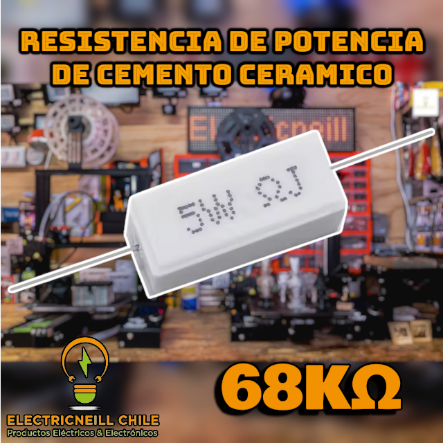 Resistencias de Potencia de cemento ceramico 5W