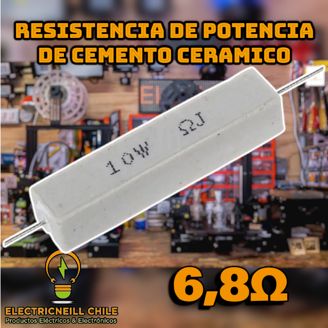 Resistencias de Potencia de cemento ceramico 10W